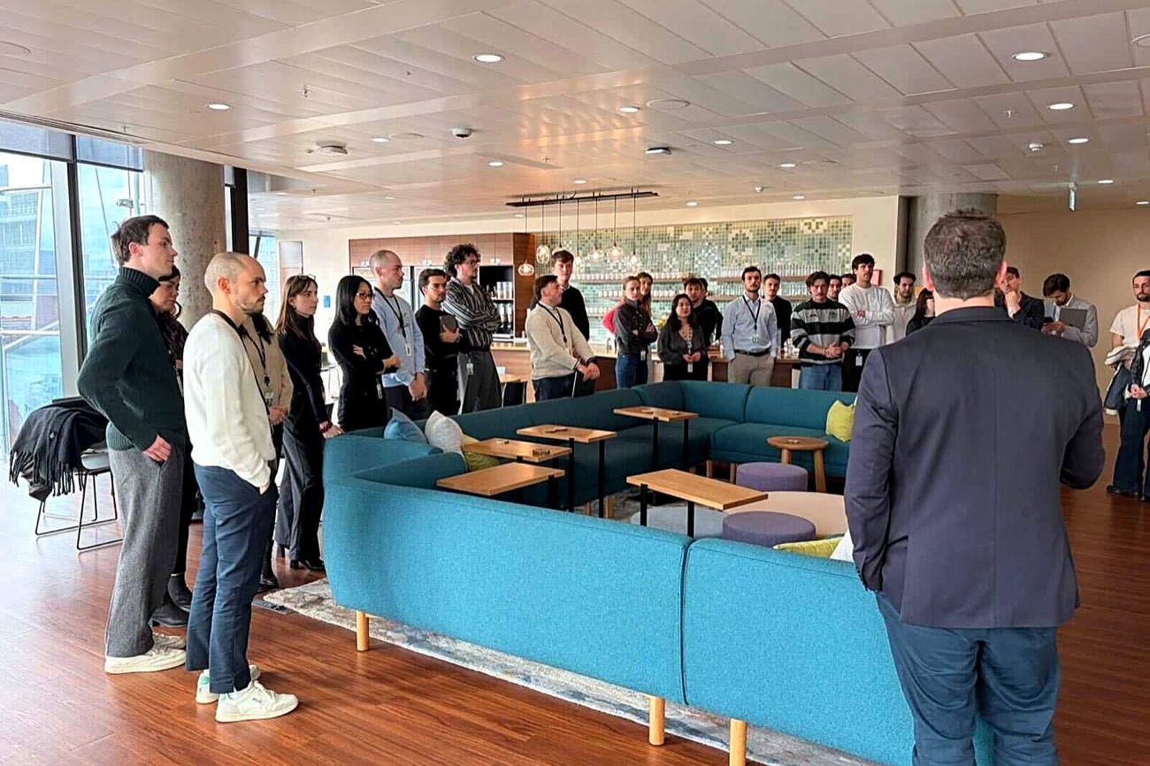 The Enterprise France sales team gathered for the kickoff at Salesforce Tower, Dublin